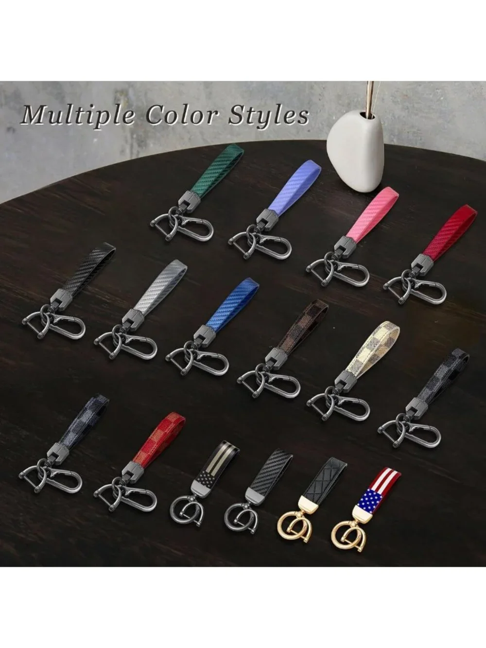 Stylish Leather Keychain for Car & Home Keys - Durable, Chic, Perfect Gift